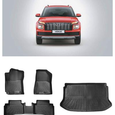 2024 Hyundai Venue 1+2 row gasoline TPE Car Mat Car Foot Mat Trunk mat