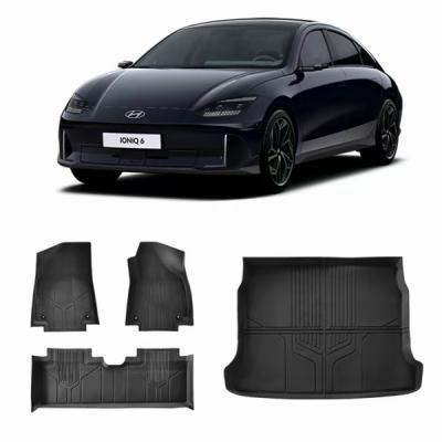 Hyundai Ioniq 6 2023 Trunk Mat All-Weather Protection Floor TPE Mat - 副本