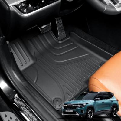 The new Seltos 22-24 Customized TPE Car Mat 3D Full Cover Floor Mat for Vehicles